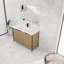 Meuble-lavabo autoportant avec lavabo en résine