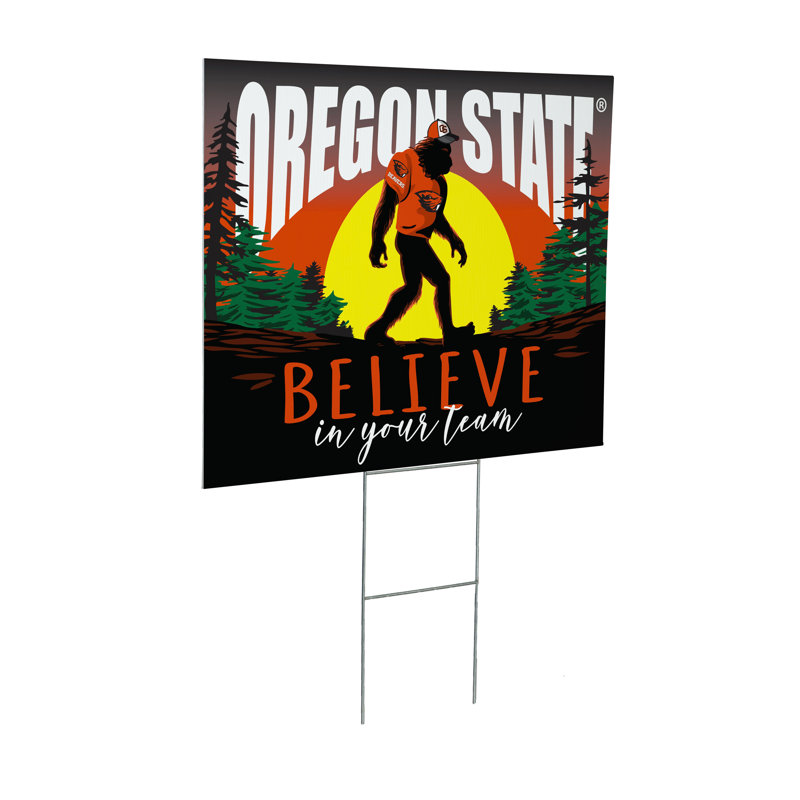 Enseigne de cour de l'Université Oregon State, Bigfoot