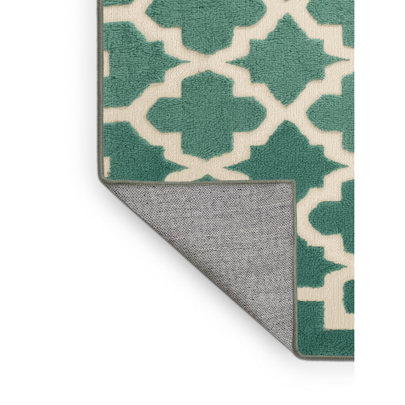 Tapis vert en treillis lavable à la machine, Rond 3 pi