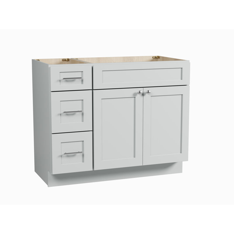 Base de meuble-lavabo simple 42 po Disar, Gris