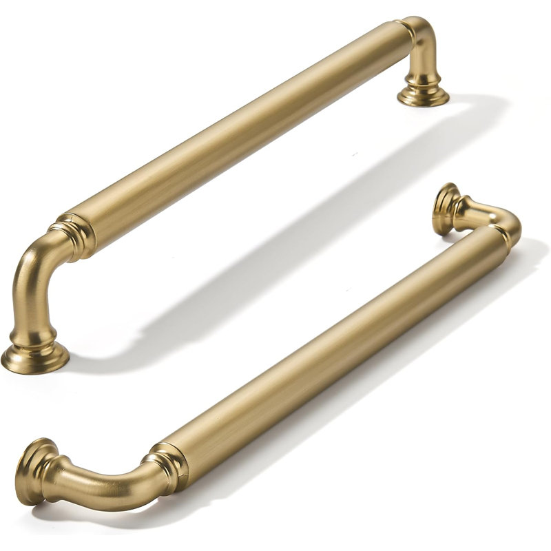 Lot de 10 poignées de meuble robustes en bronze champagne, 20 cm (8 pouces).