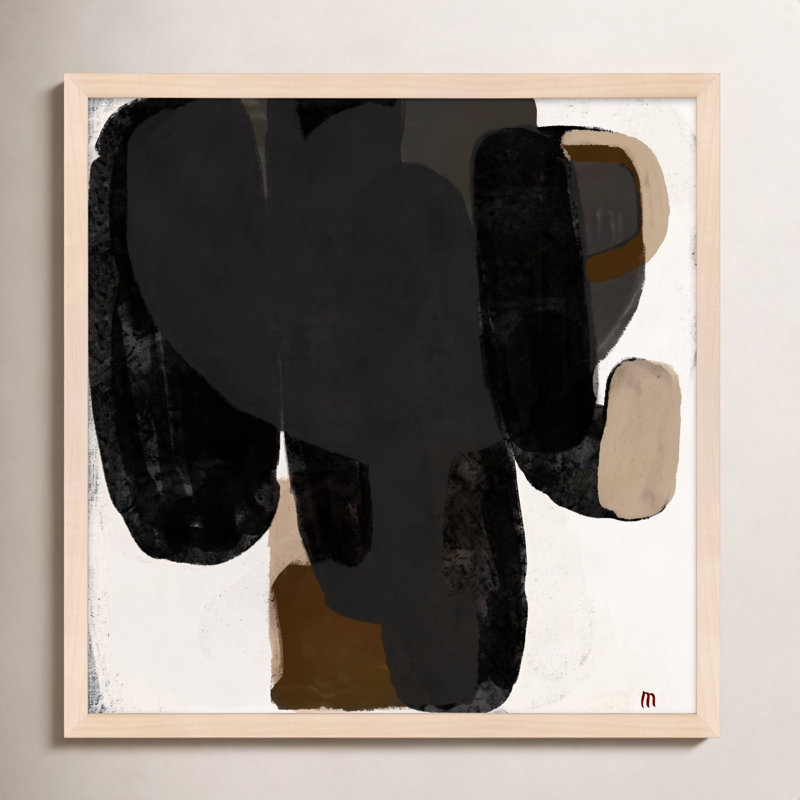 Abstract #2 Print by StudioM, 30" H x 30" W x 1.25" D, Brown