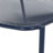 Stackable Outdoor Iron Chairs with Matte Navy Blue Finish for Easy Storage and Stylish Seating, Perfect for Summer Days and Compact Spaces.-1775250080