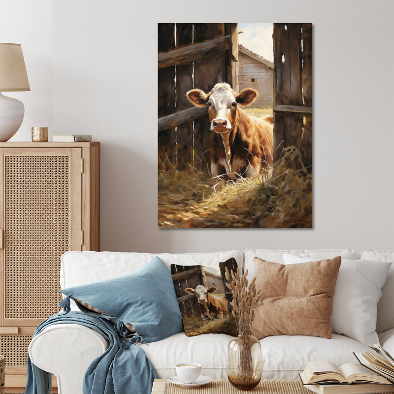 Vache rustique II, H 40 po x l 30 po x P 1 po