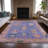 Machine Washable Indoor/Outdoor Xhevrie Purple Rug-111825382