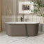 Baignoire de trempage autoportante en acrylique de couleur 59 po x 27,56 po-91059563