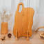 Planche à découper rectangulaire irrégulière en bois de teck (13 po x 7 po)