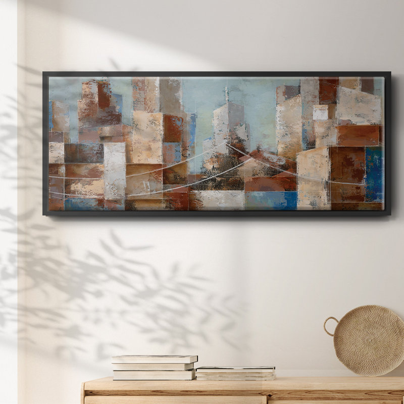 Cityscape- Framed Canvas, 20" H x 50" W