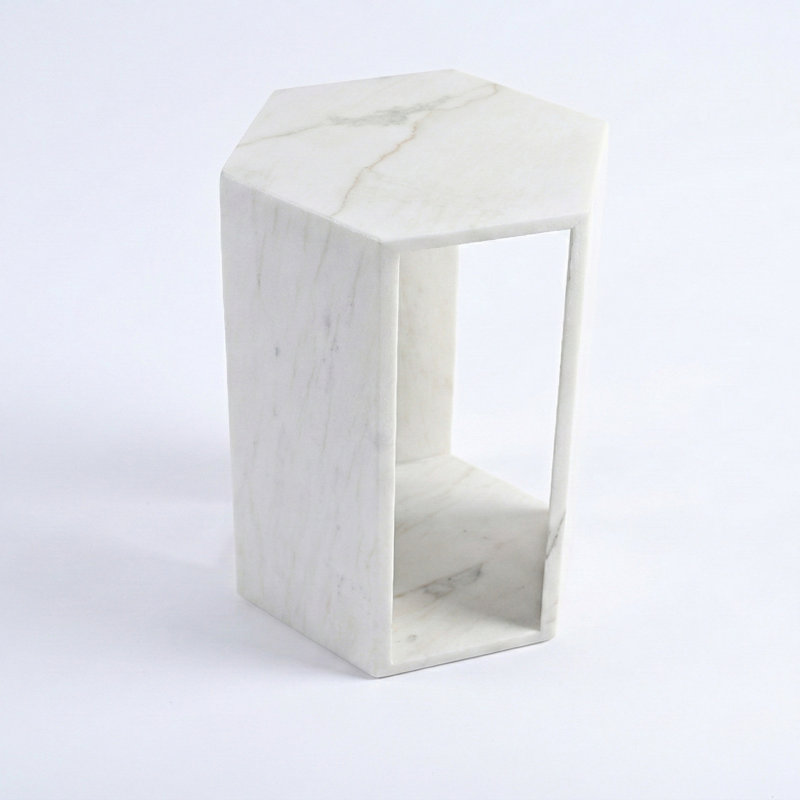 Marble Top End Table
