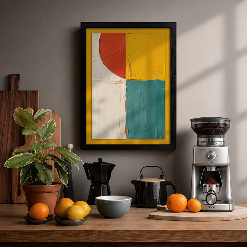 Equilibrium Geometric - Print, A1 - 84.1 x 59.4 cm, Oak