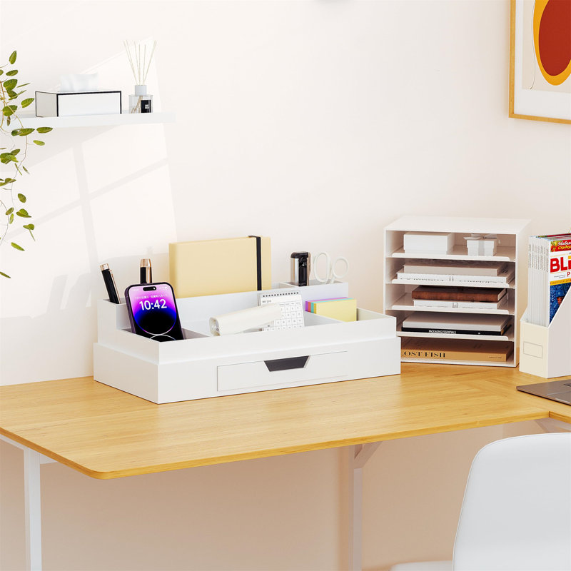 Rishvik Manufactured Wood Desk Organiser