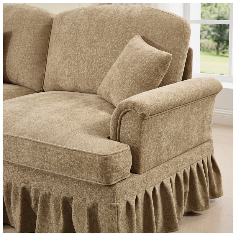 Canapé à 2 places en chenille l 76,4 po x P 32,8 po x H 36,6 po Urban Ins