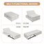 Convertible Bed With High Density Sponge - Space Saving White Linen 41 Side Pocket Efficient For Small Rooms