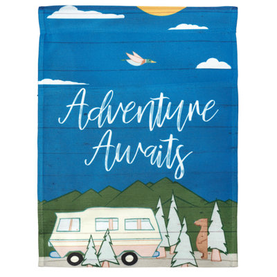 Double Sided 18 in. H x 13 in. W Polyester Garden flag