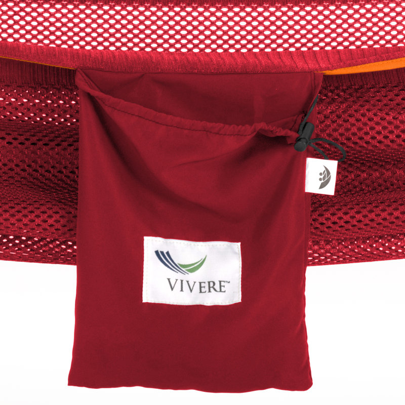Terrence Double Classic Hammock with Stand, Punch/Peach