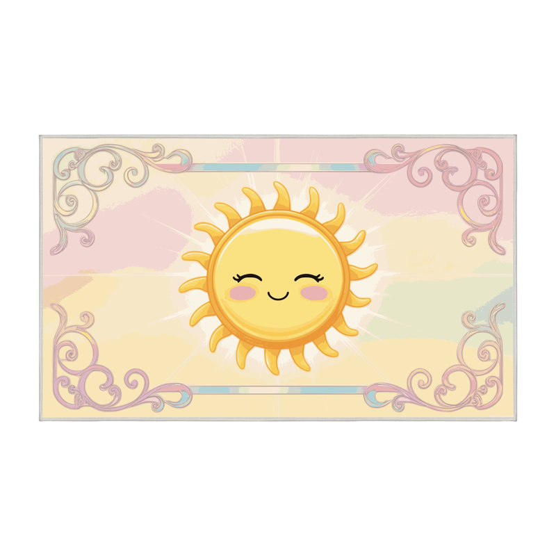 Tapis pour chambre de bébé Zoomie Kids, Rectangle de 5 pi x 8 pi