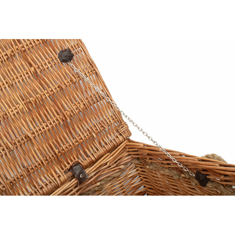 Wicker 28" Rope Handled Storage Trunk, Double Steamed