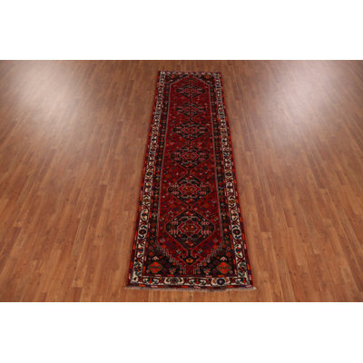 Tribal Geometric Traditional Runner Rug 3x11