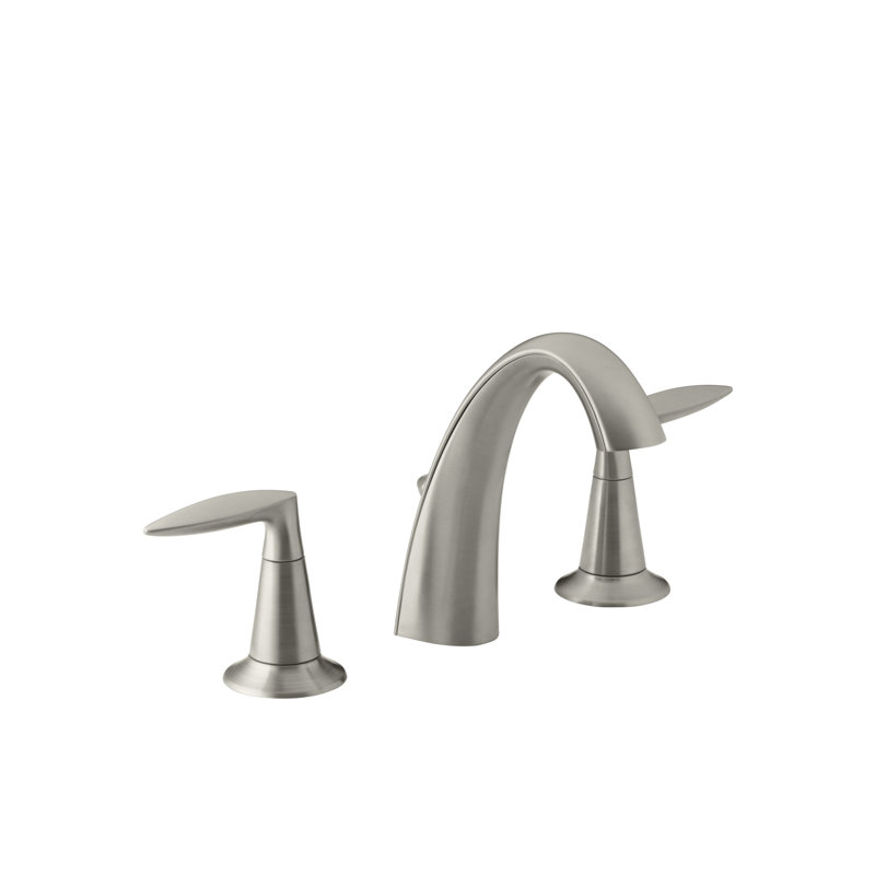 Alteo Widespread Bathroom Faucet with Drain Assembly, Vibrant Brushed Nickel