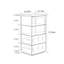 Commode moderne moderne, compacte et élégante en acrylique-107426569
