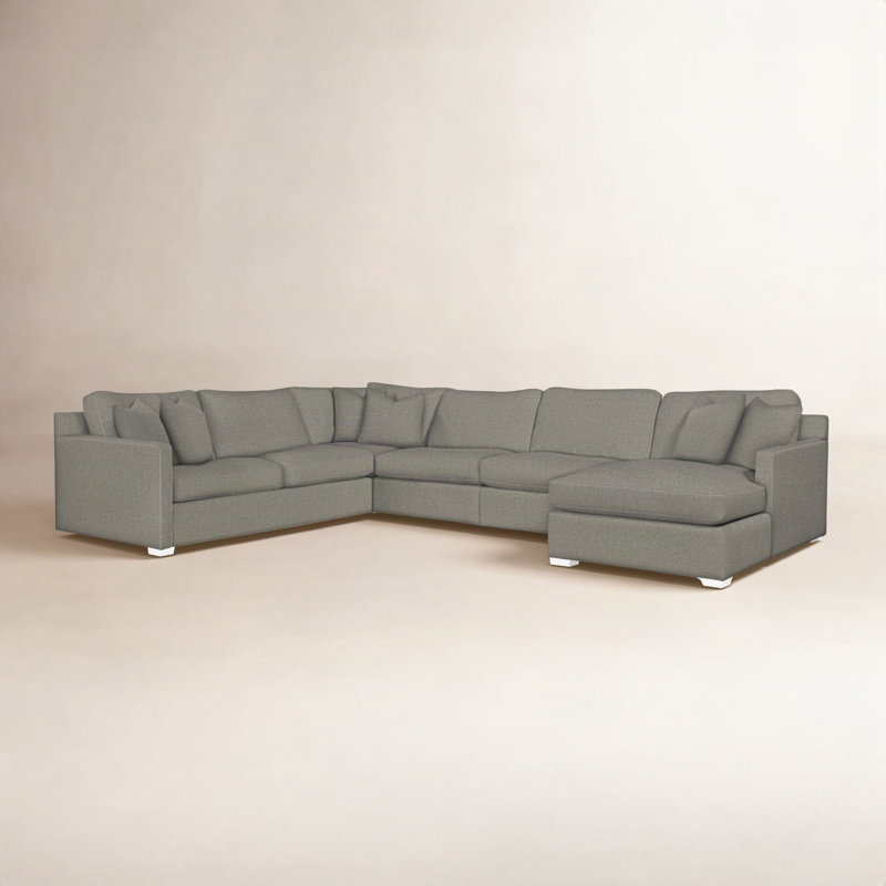 Bel-Air U-Sectional, Left Hand Facing, Cobalt Blue Stripe; 0204-64, Mineral