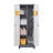 Broom Storage Cabinet With Locking Doors And Shelves, 65" H Metal Storage Cabinet With Hanging Rod & S-Hooks, Cleaning Tool Storage Cabinet-733737585