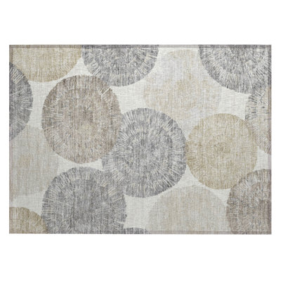 Machine Washable Indoor/Outdoor Adalaide ACN2351 Abstract Rug