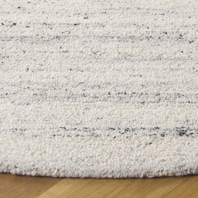 Jax Hand Tufted Geometric Indoor Rug, Round 6'