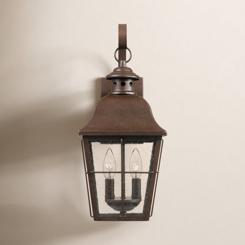 Merton Steel Wall Light, Copper Bronze