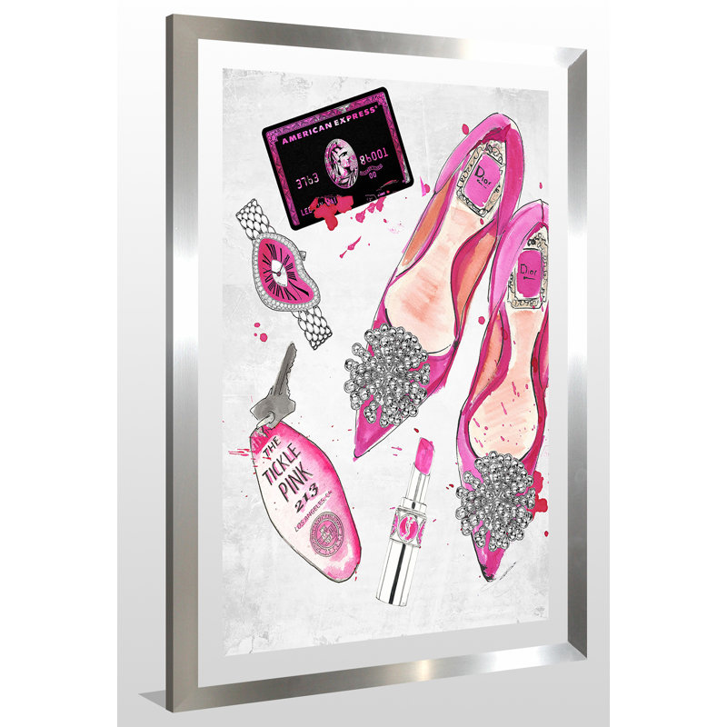 «Night at the Tickle Pink 2», reproduction sur acrylique, H 39,5 po x l 27,5 po x P 0,75 po, Acrylique avec cadre argent