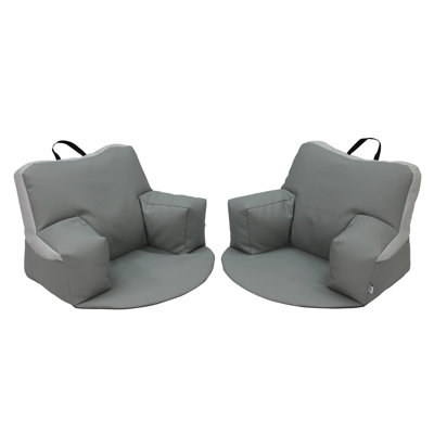 Softscape Relax N Read Small Faux Leather Bean Bag Set by Factory Direct Partners