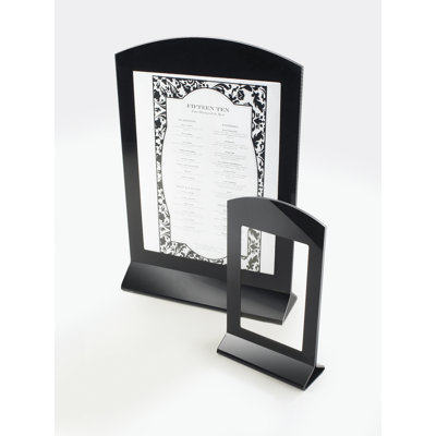Classic Acrylic Arched Cardholder 6" X 4"