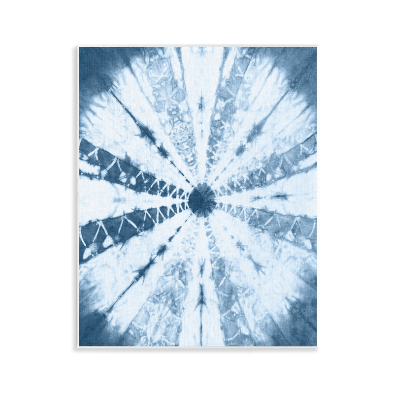 «Blue Tie Dye Sunburst», art mural par Jason Johnson