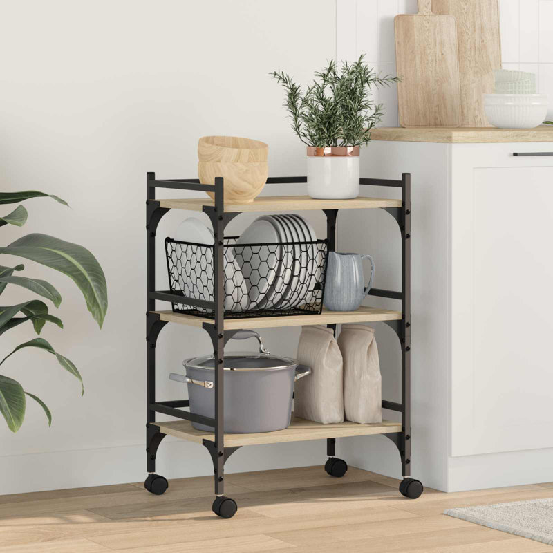 Engineered Wood Bar Cart