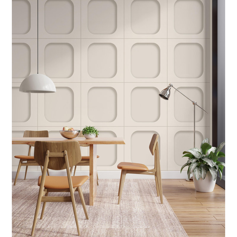 Imitation Group Sloane Panel Wallpaper, Stone