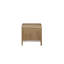 Table de bout Waterfall en latte, avec placages, courbes, esthétique moderne, tiroir de rangement et tablette, poids brun de 62,5 lb, design, profondeur de 23,93