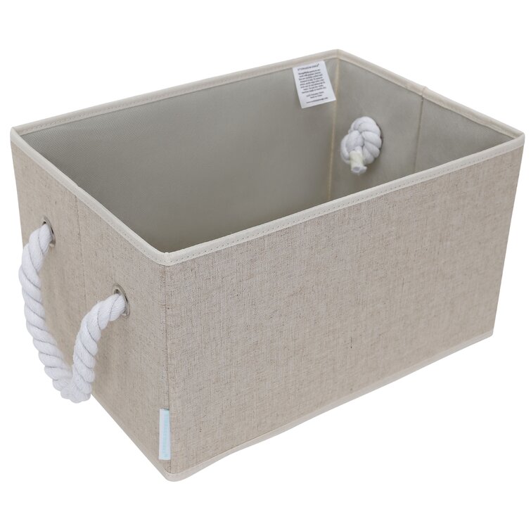 StorageWorks Foldable Fabric Storage Bins with Lids and Handles
