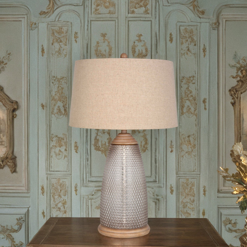 Lampe de table en verre