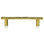 5" C TO C EVENING DRESS III PULL; CLEAR CRYSTAL MUSEUM GOLD FINISH