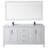 Daria 72'' Double Bathroom Vanity with Carrara Marble Top-97900761-97900767-97900764