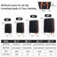 Valise Hardshell 4 pièces + valise à roulettes avec verrou TSA - Bagages légers de 16 po + 20 po + 24 po + 28 po