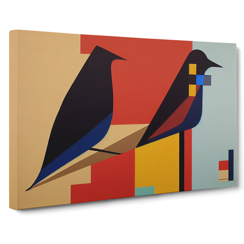 Ingenious Birds - Wrapped Canvas, 35cm H x 50cm W