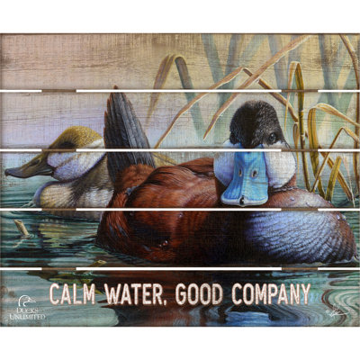 Panneau « Printemps », 45,7 x 55,9 cm, Eau calme, Bonne compagnie