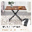 Ensemble 5 pièces de table et chaises de cuisine rectangulaire pliable et réglable de style moderne-809597401-809597406