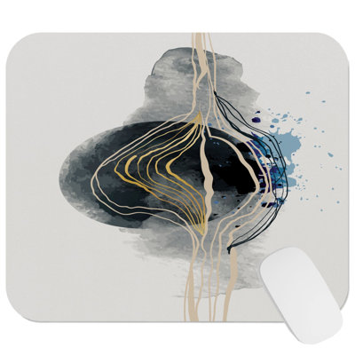 Abstract Shapes I Shapes Circles Modern Gaming Cute Office Laptop Desk Pad Gift Mat Square Rectangle Non-Slip Mousepad