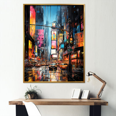 New York City Time square lights V - New York City Canvas Prints