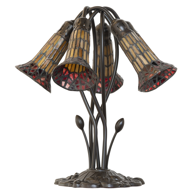 Table Lamp, Red/Amber