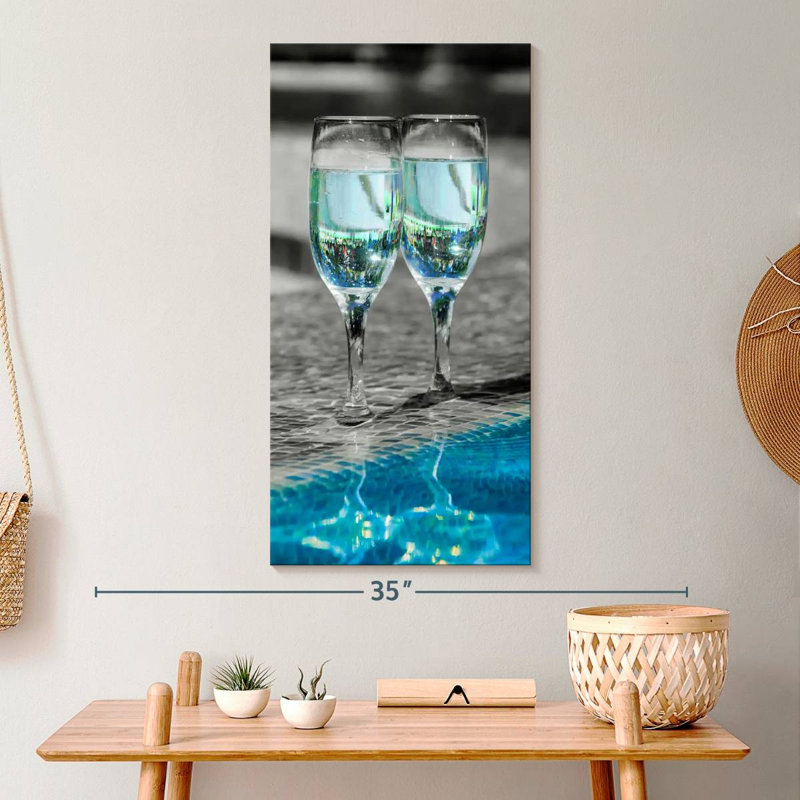 " Pop Pool Wine " by SodaPopArt, 30" H x 15" W x 1.25" D