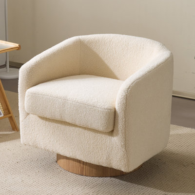 Living Room Swivel Barrel Accent Chair by Ebern Designs