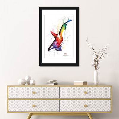 « orca », peinture sur toile tendue